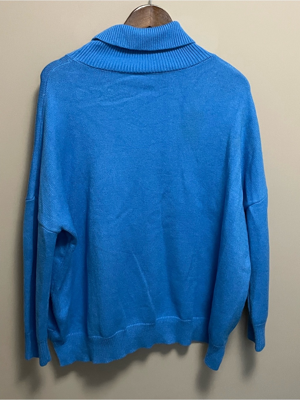 Disney Scrooge Monobrend Blue Turtleneck Sweater Oversized Women’s Medium - Picture 11 of 14